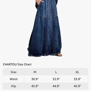 NWOT L DENIM COLUMN SKIRT sewn raw edge, 4 pockets, wide elastic waist, details!